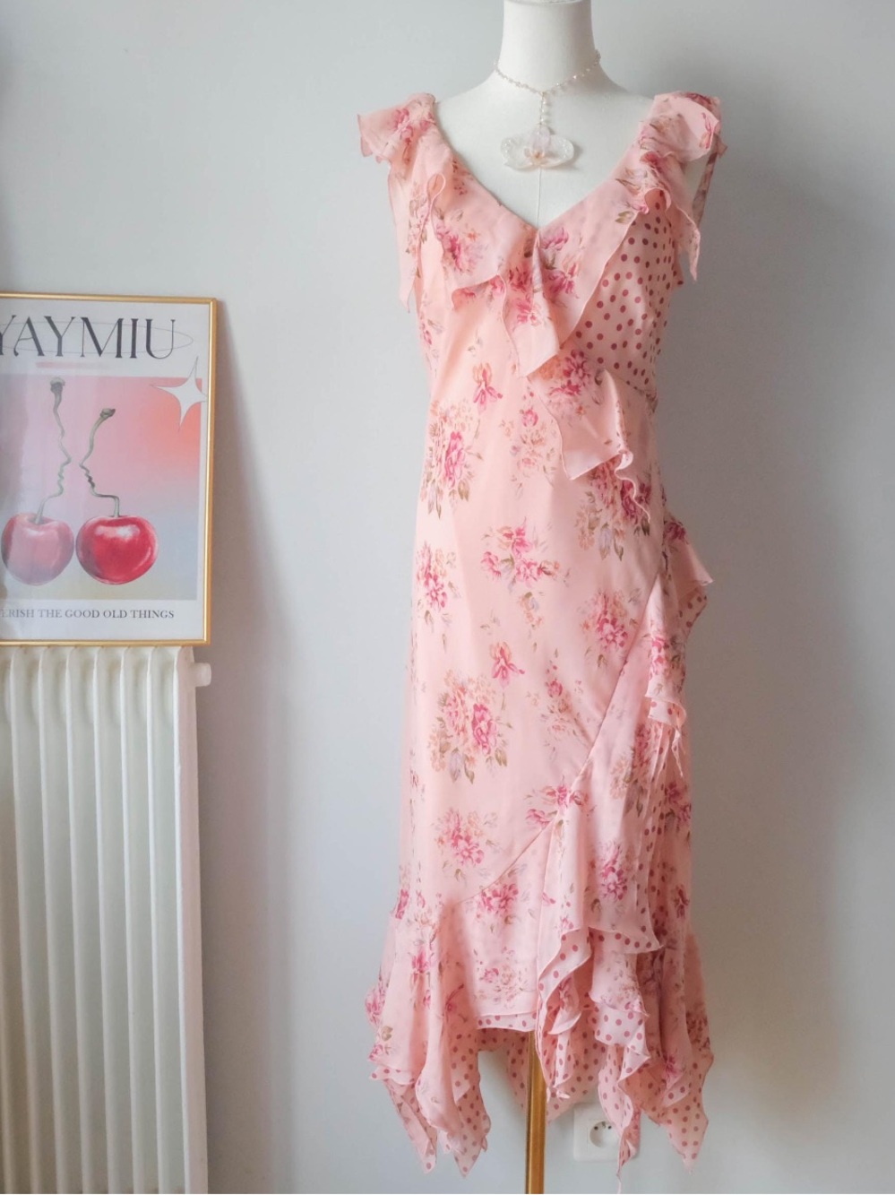 1990s Y2K Romantic Dress